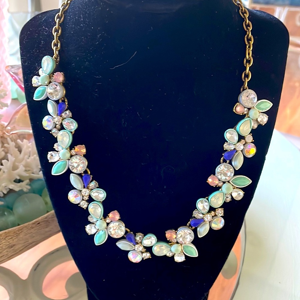 J. Crew Pastel Brûlèe Mixed Stone Necklace